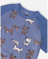 Deux par Baby Boy Cotton Two-Piece Pyjama Set Dog Print