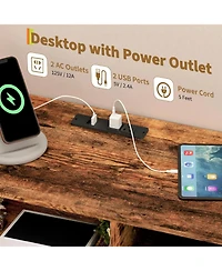 gaomon Dresser for Bedroom with 11 Drawers Featuring Led Light and Power Outlet