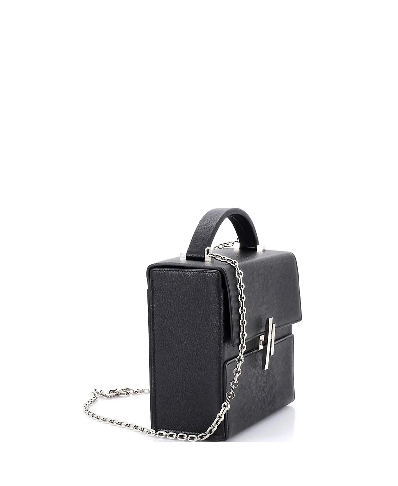 Pre-Owned HERMES Cinhetic Top Handle Bag Verso Chevre Mysore