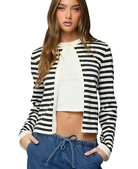 Edikted Women's Jenie Split Front Knit Cardigan