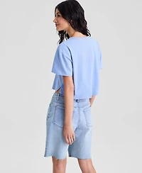 And Now This Women's Crop Mermaid Graphic Cotton T-Shirt, Macy's Exclusive