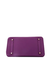 Pre-Owned HERMES Birkin 35 Handbag Purple Togo with Gold Hardware
