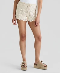 And Now This Women's Sequin Embellished Crochet Shorts, Macy's Exclusive