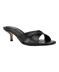 Calvin Klein Women's Skylor Criss-Cross Kitten Heel Sandals