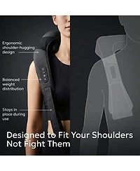 Miko Wave Heated Neck & Back Massager with Heat, Cordless and Hands-Free