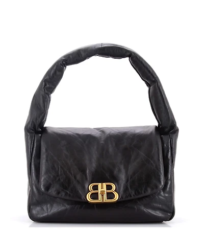 Pre-Owned Balenciaga Large Monaco Sling Bag Padded Leather