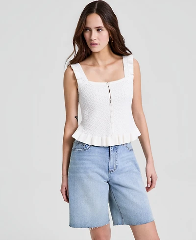 And Now This Women's Pointelle Knit Sleeveless Top, Macy's Exclusive