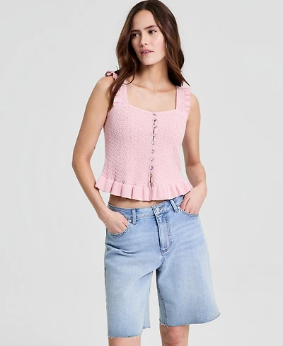 And Now This Women's Pointelle Knit Sleeveless Top, Macy's Exclusive