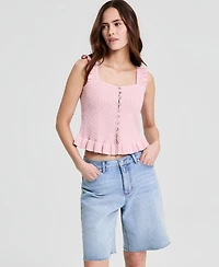 And Now This Women's Pointelle Knit Sleeveless Top, Macy's Exclusive