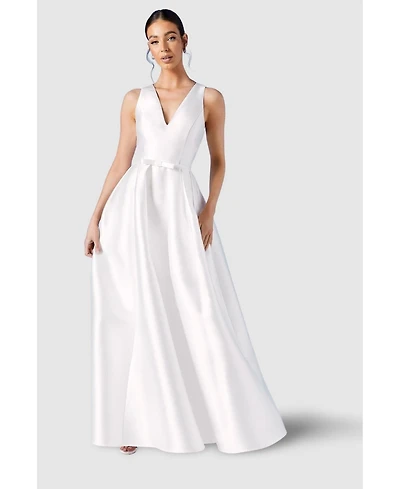 Coast Women's Bow-Waist Maxi Wedding Dress