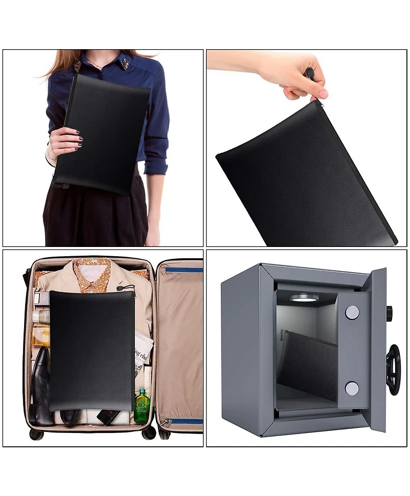 Clarissa Travel Fireproof Document Bag
