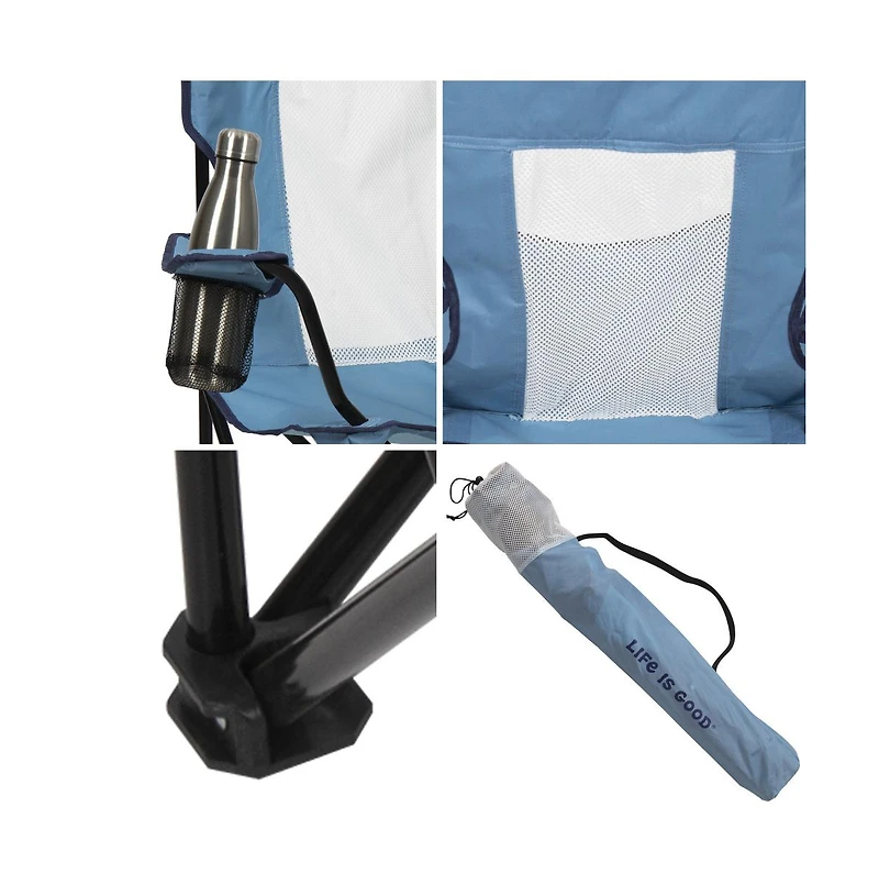 Camp & Go Life is Good Mesh Back Quad Chair