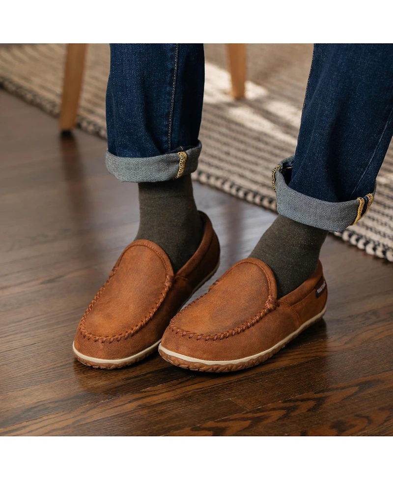 Minnetonka Men's Tilden Suede Indoor/Outdoor Slippers