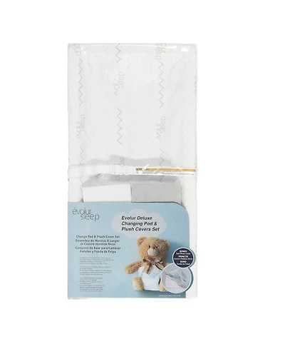 Evolur Baby 3-Sided Contour Changing Pad with 2 Cotton Covers