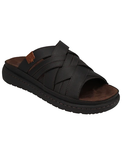 Dockers Men's Seville Tumbled Cross-Straps Sandals