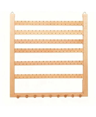 Walnut Wood Earring Necklace Organizer Easy Assembly