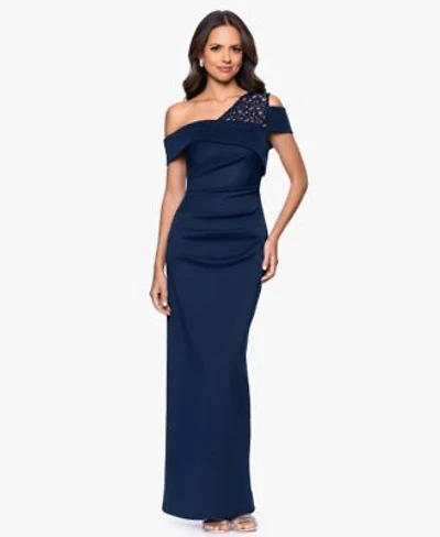 B A By Betsy Adam Womens Off The Shoulder Ball Gown