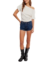 Free People Women's Lucy Off-The-Shoulder T-Shirt