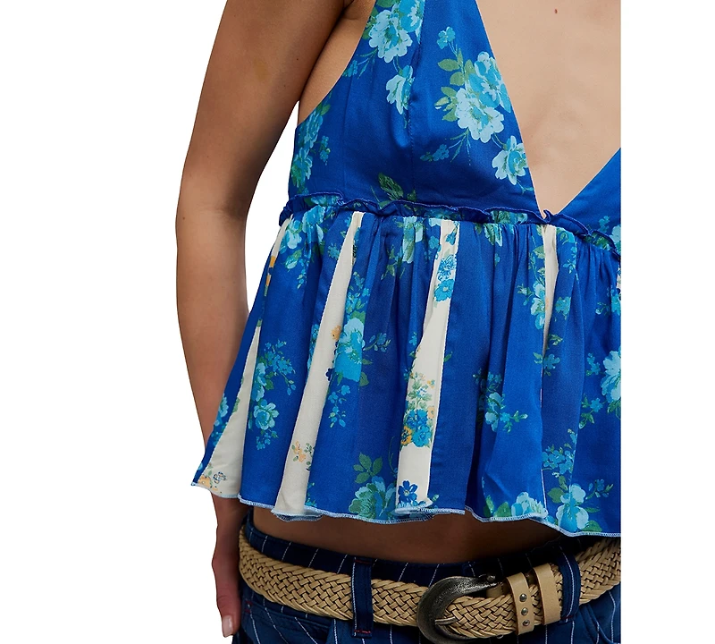 Free People Women's Tillie Floral Sleeveless V-Neck Top