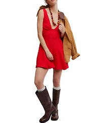 Free People Women's Cant Help It V-Neck Mini Dress