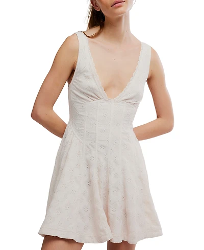 Free People Women's Cant Help It V-Neck Mini Dress