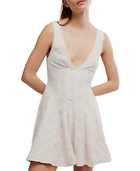 Free People Women's Cant Help It V-Neck Mini Dress