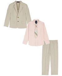 Nautica Toddler Boys' & Khaki Linen-Look 4-Pc. Suit Set