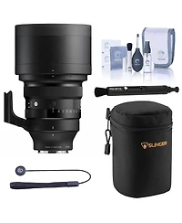 Sigma 135mm f/1.4 Dg Art Lens for L Mount with Adorama Slinger Soft Lens Case, Pro Optic Lens Cap Tether, Cleaning Kit and LensPen