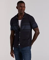 Perry Ellis Men's Textured Button Front Shirt