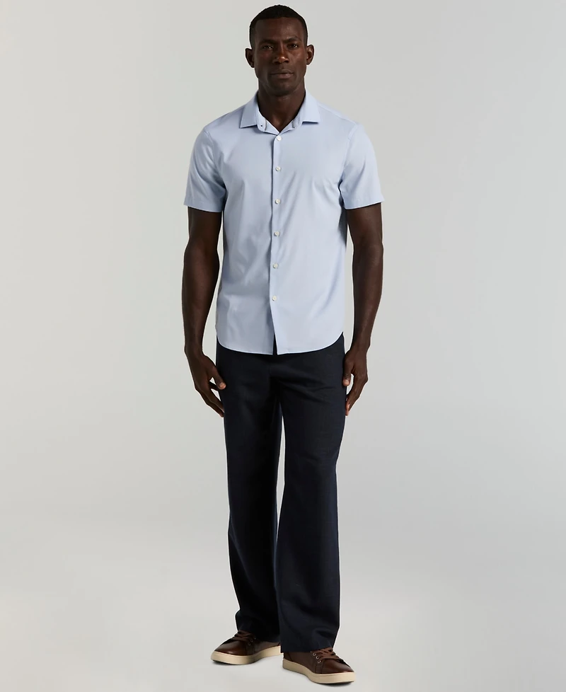 Perry Ellis Men's Slim-Fit Short-Sleeve Shirt