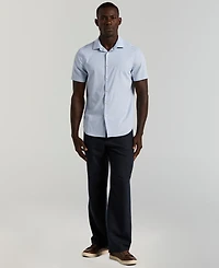 Perry Ellis Men's Slim-Fit Short-Sleeve Shirt