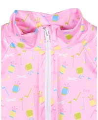 Florence Eiseman Big Girls Golf Print Performance Knit Jacket