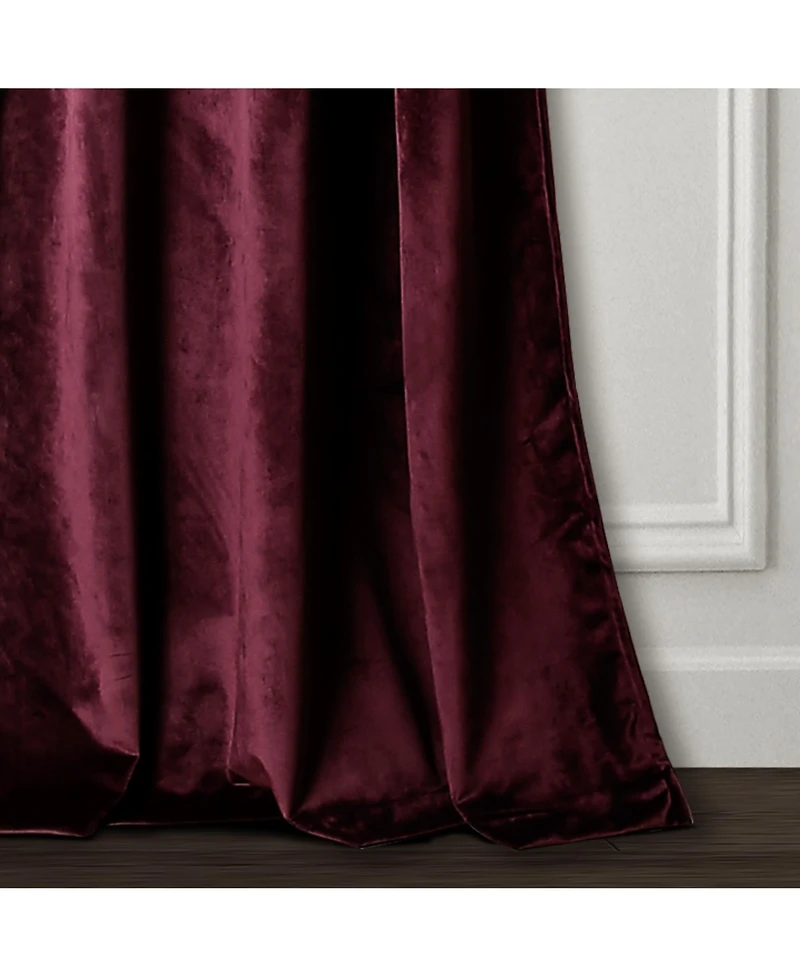 Prima Velvet 38" x 84" Curtain Set