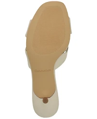 Calvin Klein Women's Skylor Criss-Cross Kitten Heel Sandals