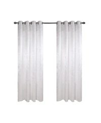 Olivia Gray 100% Polyester 200 Gsm Dyson Embossed Blackout Grommet Curtain Panel 54" x 90