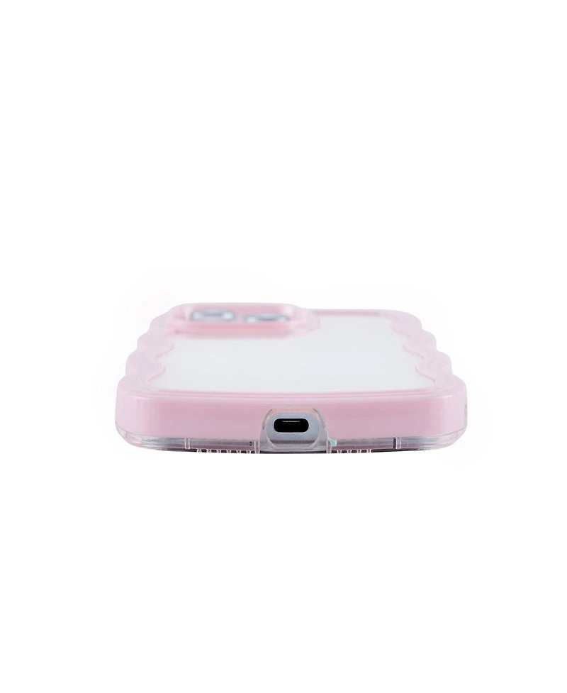 Auramma Yellow Wavy Bumper iPhone 14 Pro Max Case