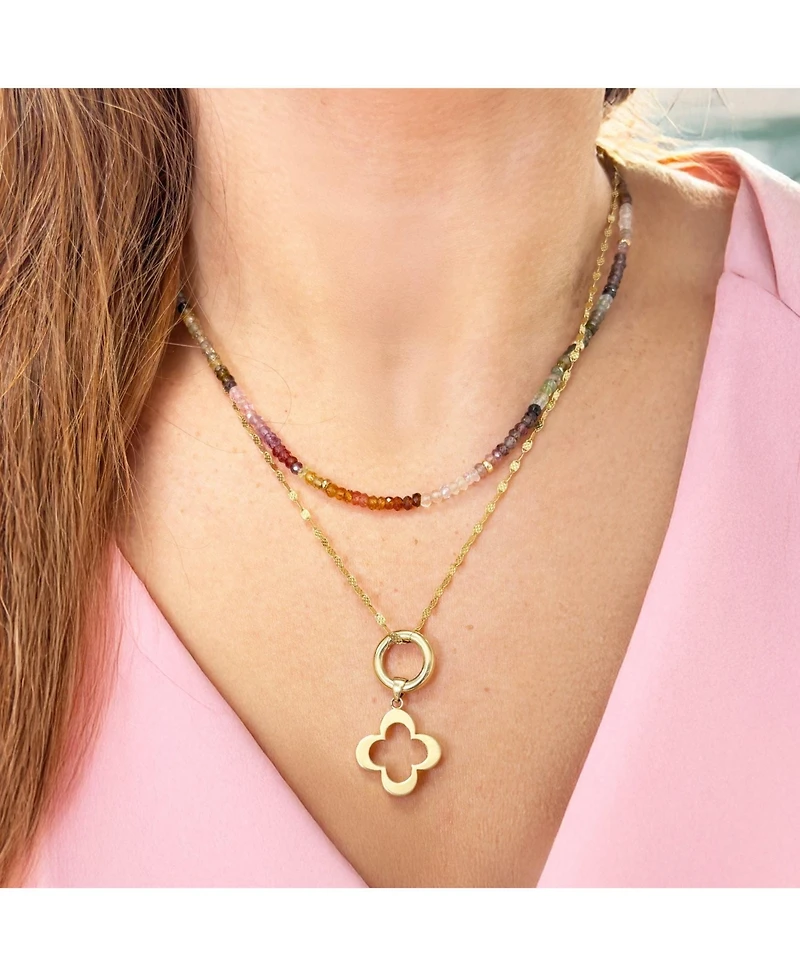 The Lovery Tundra Sapphire Bead Necklace