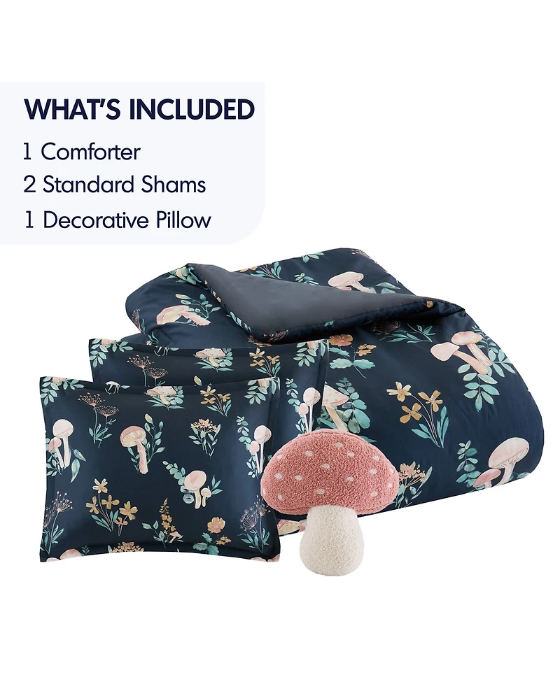 Intelligent Design Gwen Mushroom Garden 4-Pc. Comforter Set, Full/Queen