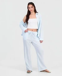 Indigo Rein Juniors Cotton Gauze Shirt Drawstring Beach Pants