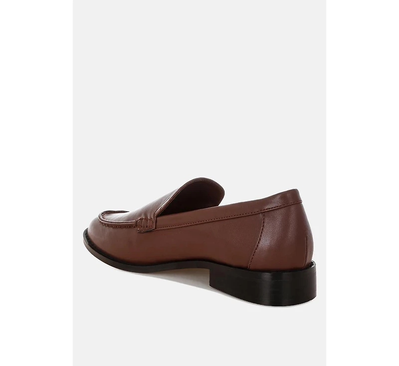 Rag & Co Women's Ninto Low Heel Pleather Loafers