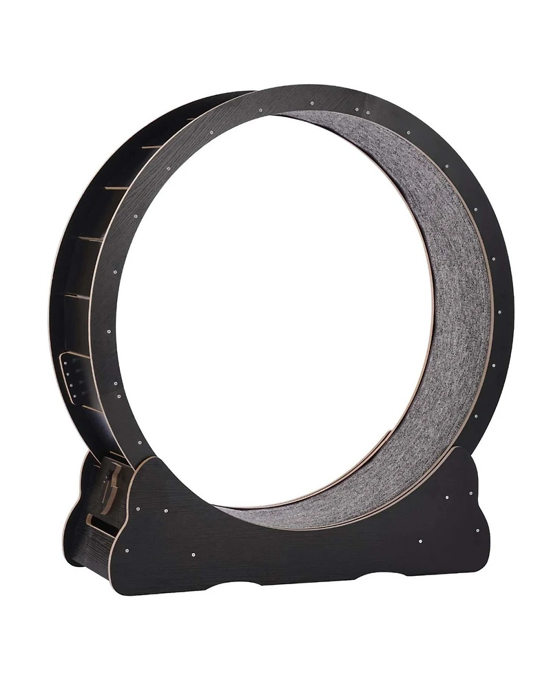 Aostirmotor Large Cat Exercise Wheel: 43.3" Indoor Treadmill in Black