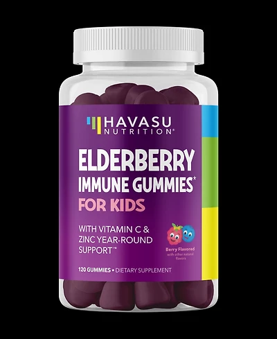Elderberry Gummies for Kids, Havasu Nutrition, 120ct