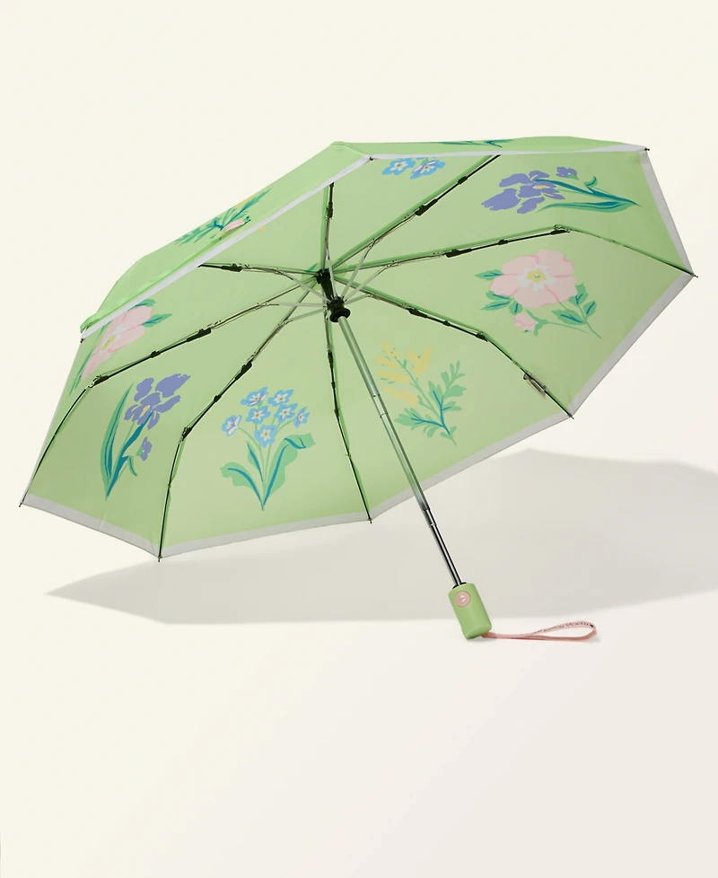 Macy's Flower Show Auto Open and Auto Close Travel Umbrella, Macy's Exclusive