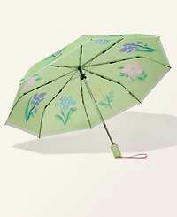 Macy's Flower Show Auto Open and Auto Close Travel Umbrella, Macy's Exclusive