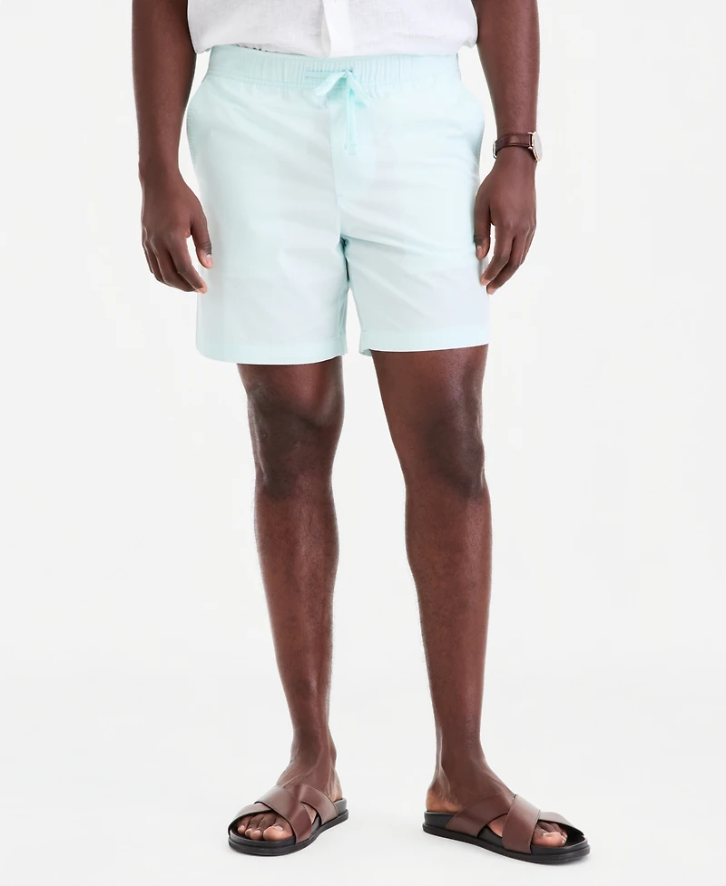 Club Room Men's Cotton 9" Pull-On Shorts, Macy's Exclusive