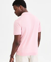 Club Room Men's Short-Sleeve Linen and Cotton Engineer Sweater, Macy's Exclusive