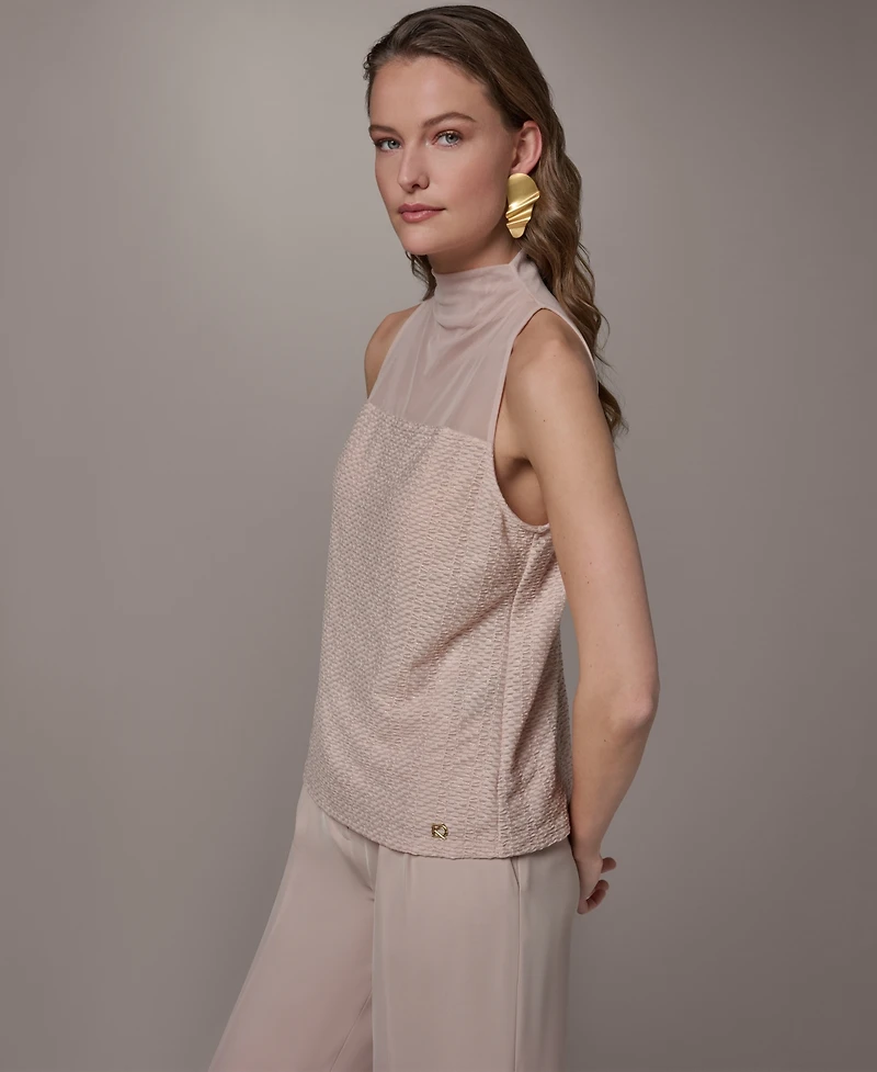 Donna Karan New York Women's Mock Neck Top