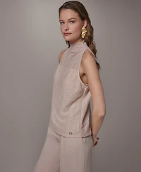 Donna Karan New York Women's Mock Neck Top