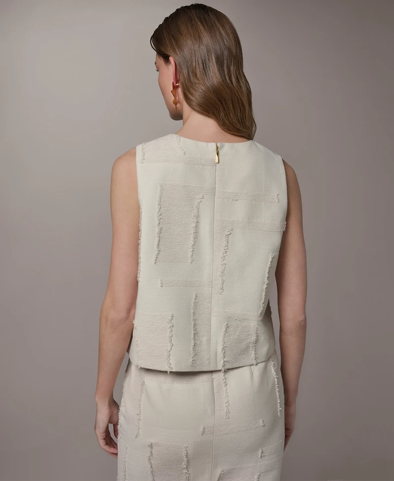 Donna Karan New York Women's Side Slit Crop Top