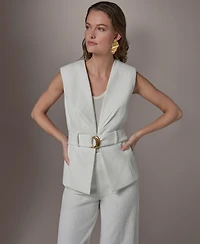 Donna Karan New York Women's Belted Vest